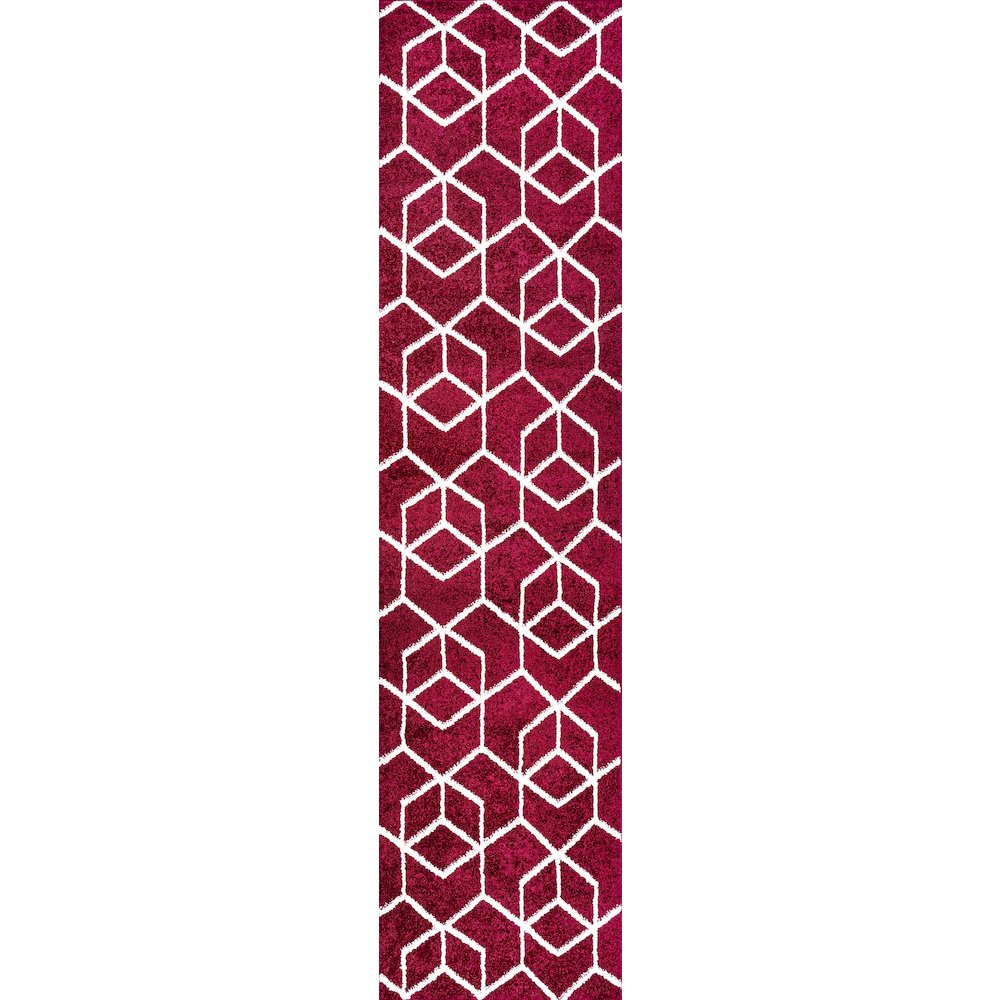 Tumbling Blocks Modern Geometric Area Rug. Picture 1