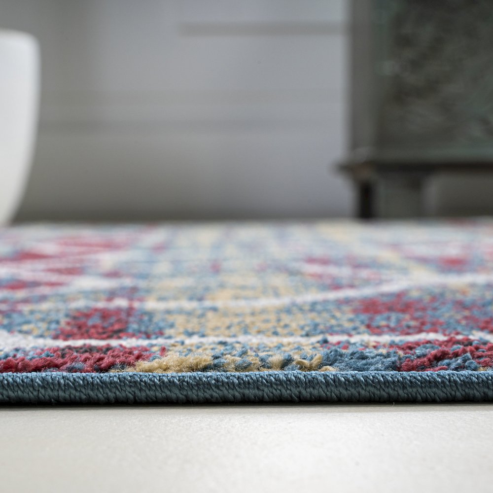 Tumbling Blocks Modern Geometric Area Rug. Picture 9