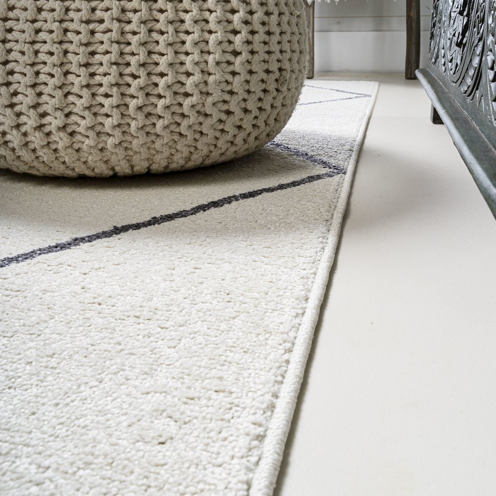 Cole Minimalist Diamond Trellis Area Rug. Picture 7