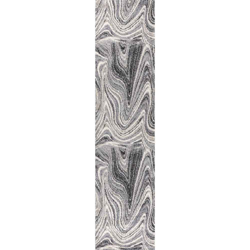 Eleni Contemporary Glam Abstract Marble Area Rug. Picture 3