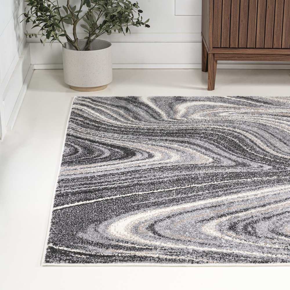 Haze Solid Low Pile Area Rug Beige. Picture 17