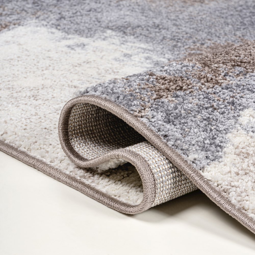 Zoe Contemporary Bohemian Abstract Marble Area Rug. Picture 4