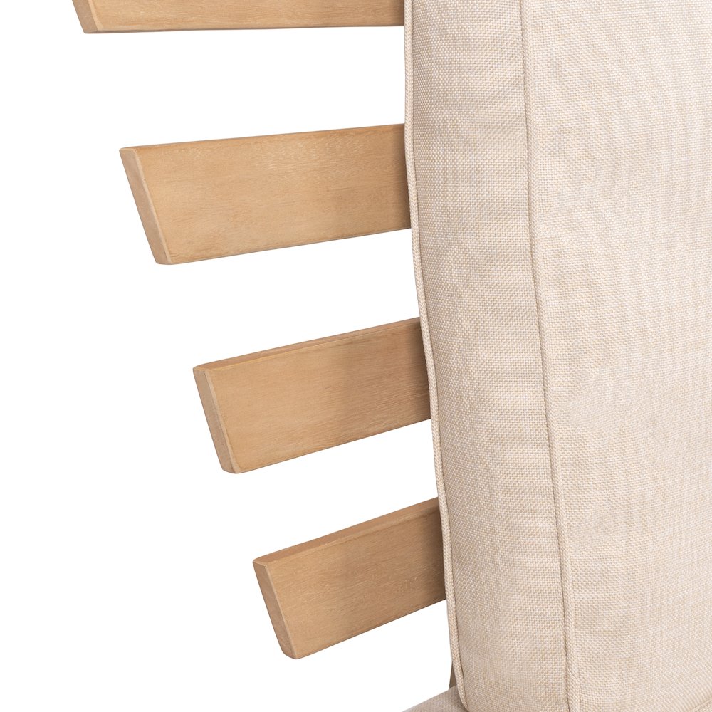 Hartley 2-Seat Modern Scandinavian Folding Wood Outdoor Day Bed Sofa. Picture 3