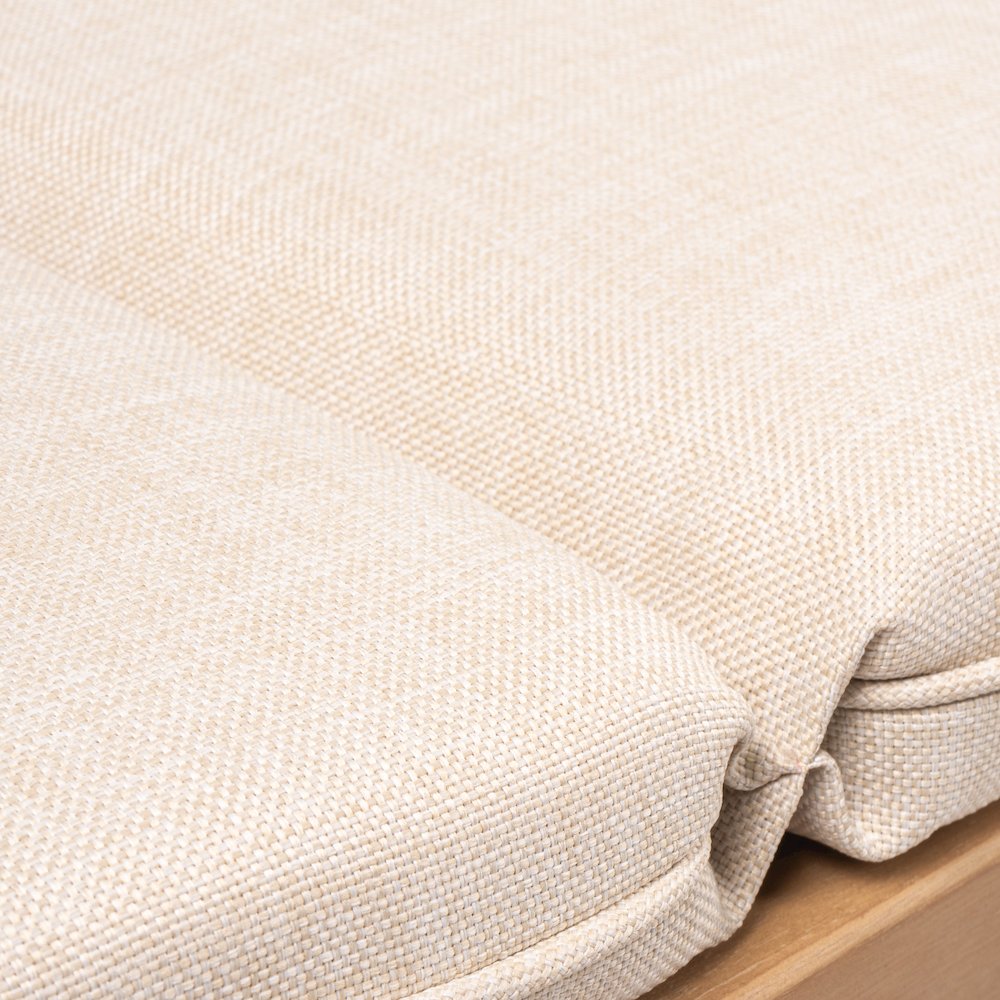 Hartley 2-Seat Modern Scandinavian Folding Wood Outdoor Day Bed Sofa. Picture 5