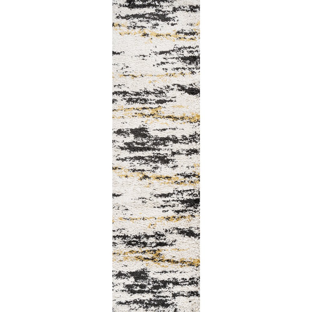 Nova Modern Bold Strie Shag Area Rug. Picture 1