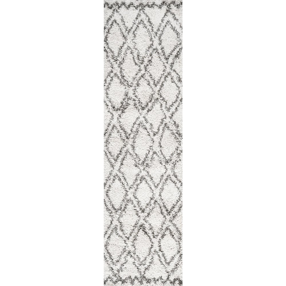 Soller Diamond Trellis Shag Area Rug. Picture 1
