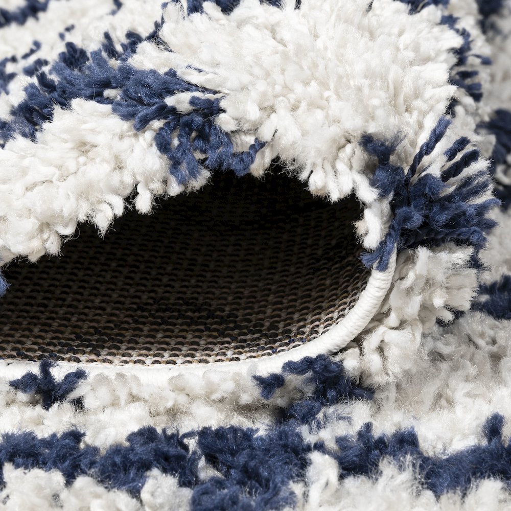 Algaida Moroccan Diamond Shag Area Rug. Picture 6