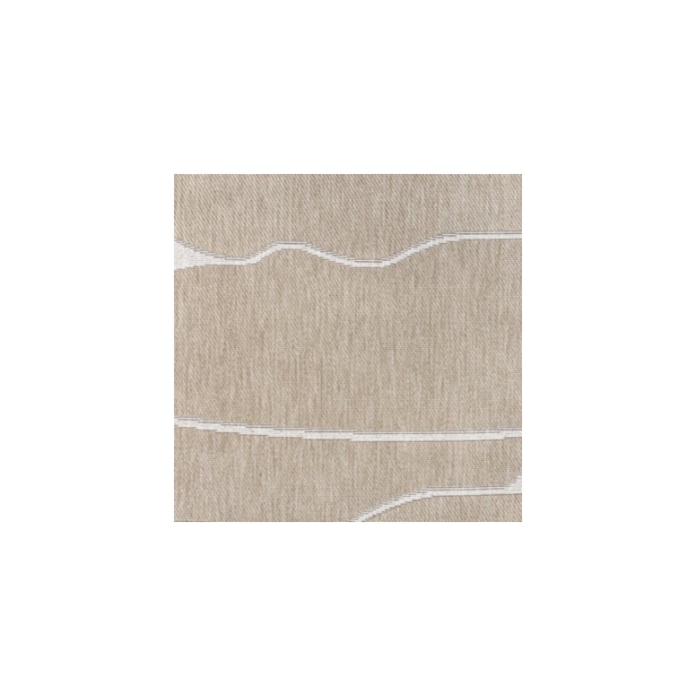 Jasper Modern Rustic Abstract Beige  Indoor/Outdoor Shaped  Rug. Picture 5