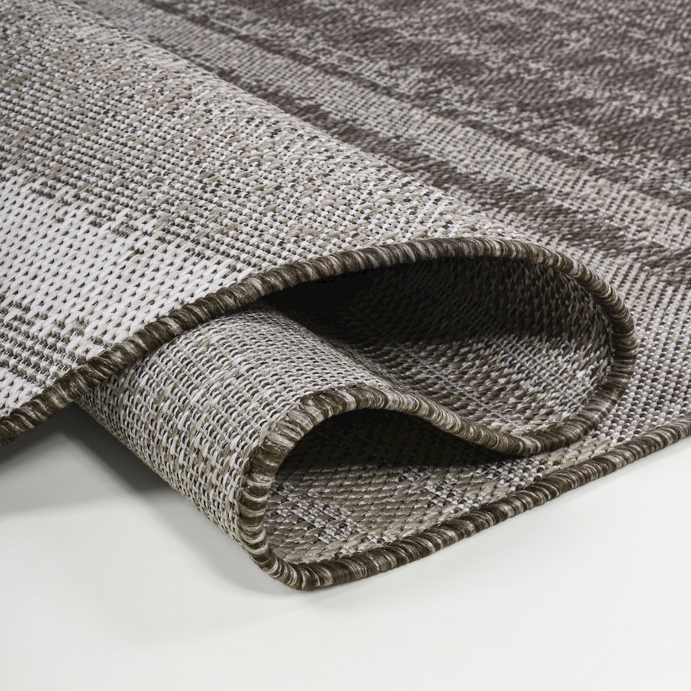 Evan Modern Rustic Organic CurveIndoor/Outdoor Shaped  Rug. Picture 3