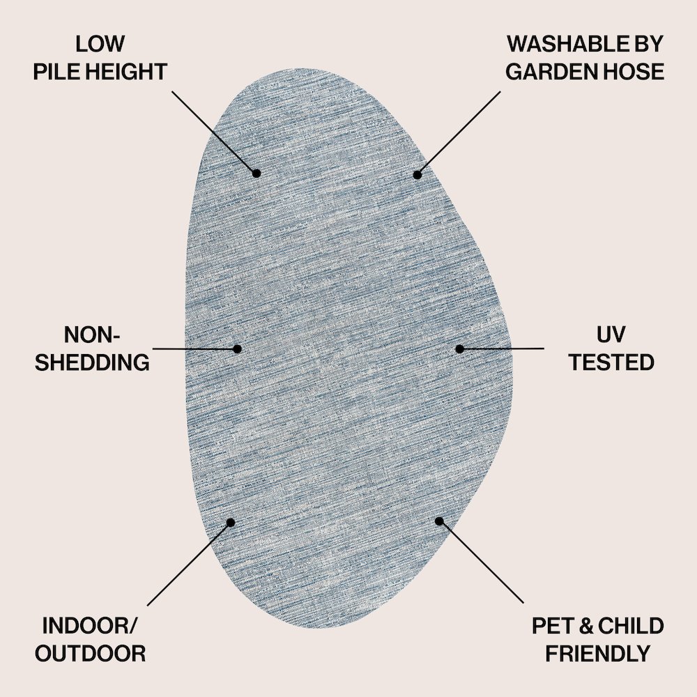 Callan Modern Rustic Abstract   Indoor/Outdoor Shaped  Rug. Picture 2