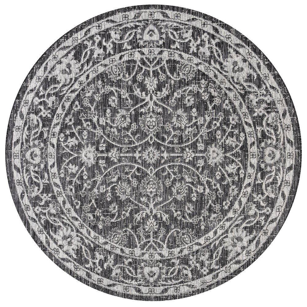 Palazzo Vine And Border Textured Weave Indoor/Outdoor Area Rug. Picture 1