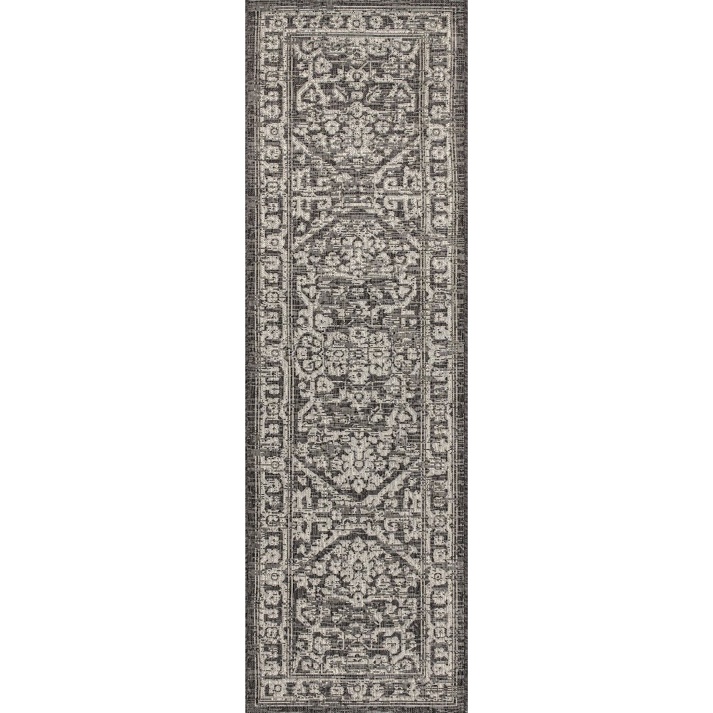 Malta Bohemian Medallion Textured Weave Indoor/Outdoor Area Rug. Picture 1