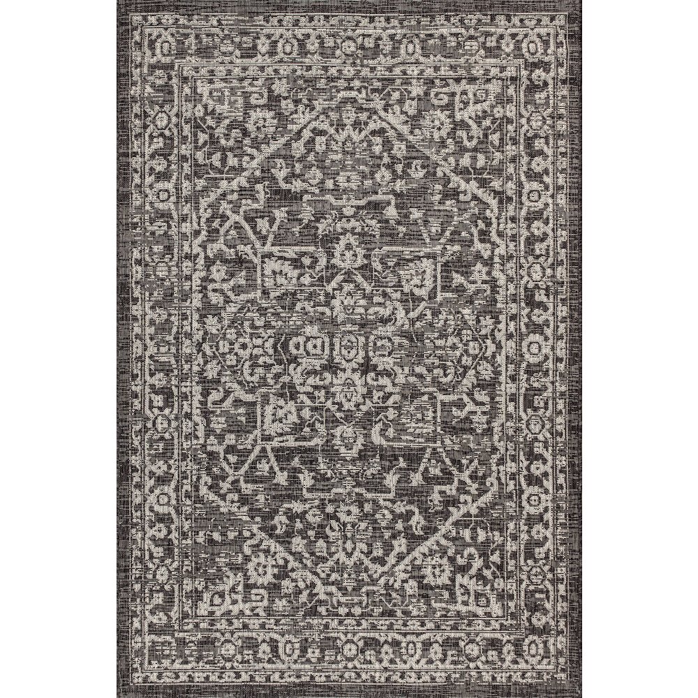 Malta Bohemian Medallion Textured Weave Indoor/Outdoor Area Rug. Picture 1