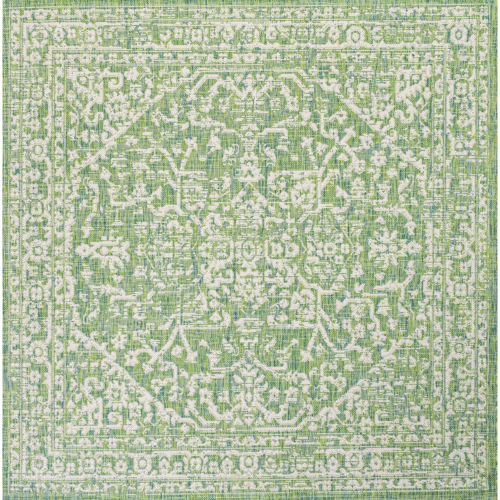 Malta Bohemian Medallion Textured Weave Indoor/Outdoor Area Rug. Picture 1