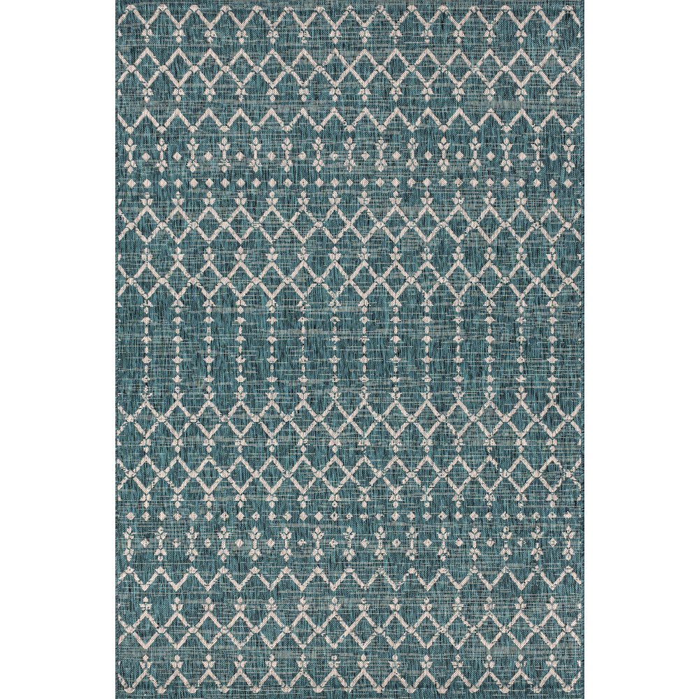 Ourika Moroccan Geometric Textured Weave Indoor/Outdoor Area Rug. Picture 1