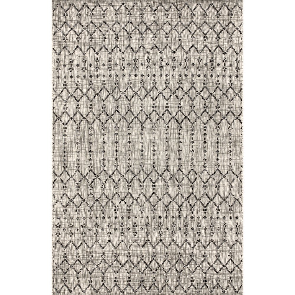 Ourika Moroccan Geometric Textured Weave Indoor/Outdoor Area Rug. Picture 1