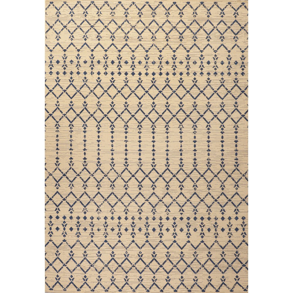 Ourika Moroccan Geometric Textured Weave Indoor/Outdoor Area Rug. Picture 1