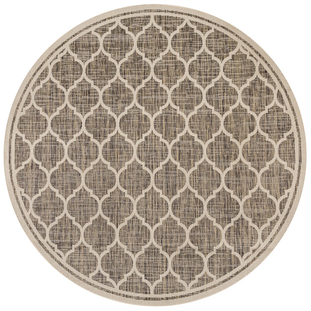 Trebol Moroccan Trellis Textured Weave Indoor/Outdoor Area Rug. Picture 1