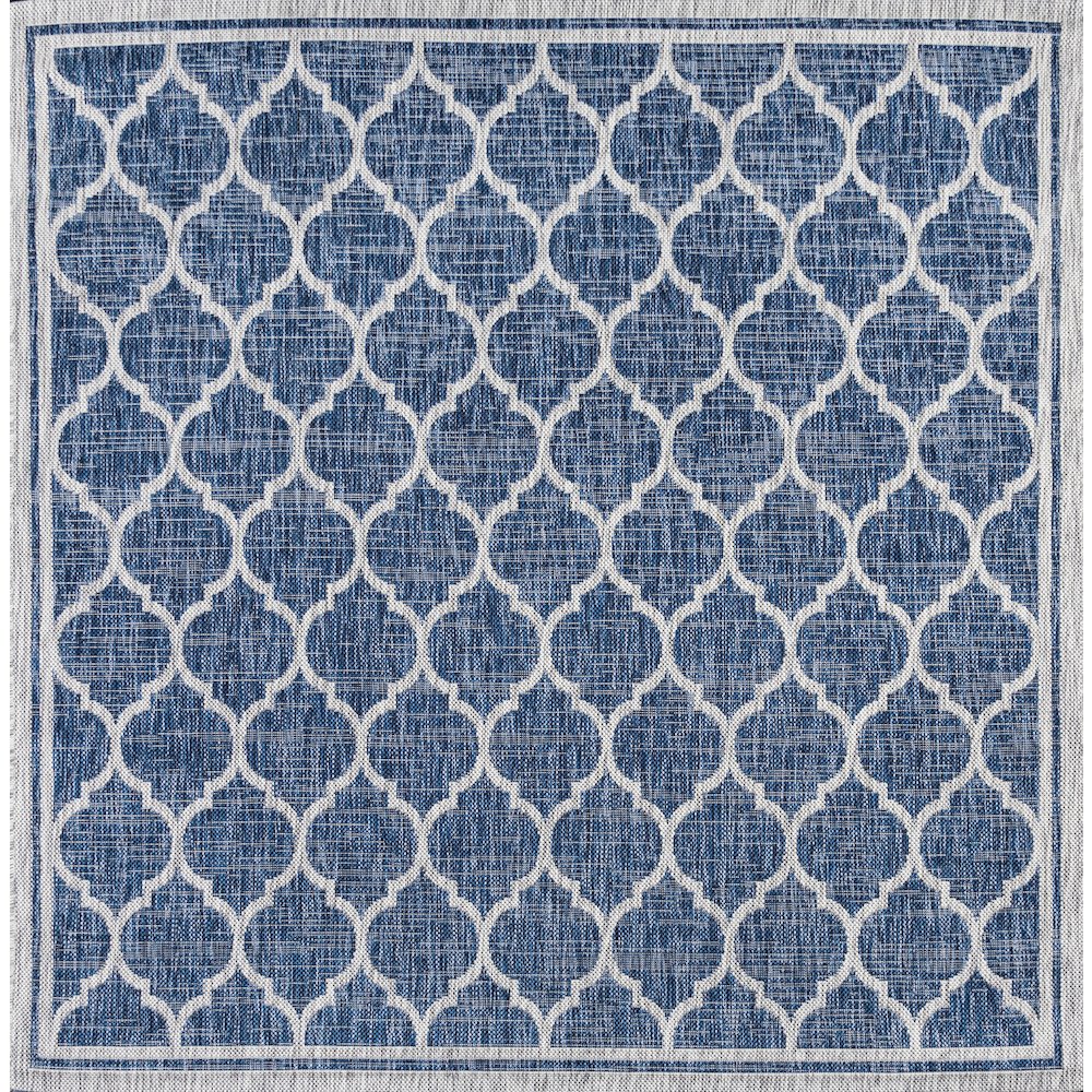Trebol Moroccan Trellis Textured Weave Indoor/Outdoor Area Rug. Picture 1
