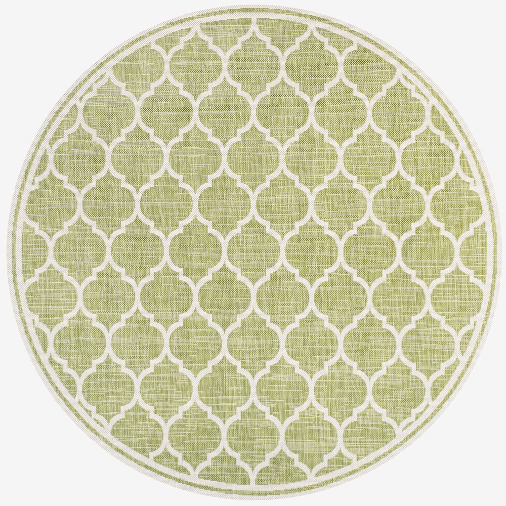 Trebol Moroccan Trellis Textured Weave Indoor/Outdoor Area Rug. Picture 1
