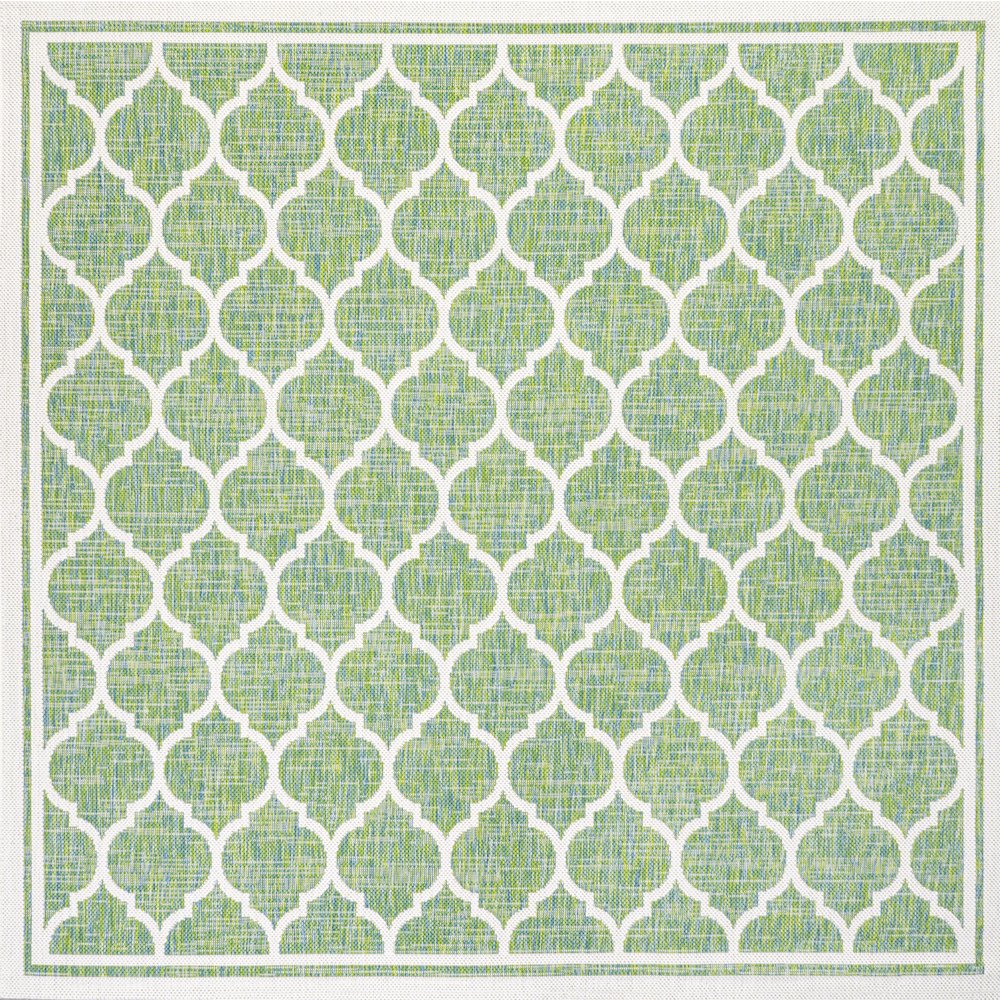 Trebol Moroccan Trellis Textured Weave Indoor/Outdoor Area Rug. Picture 1