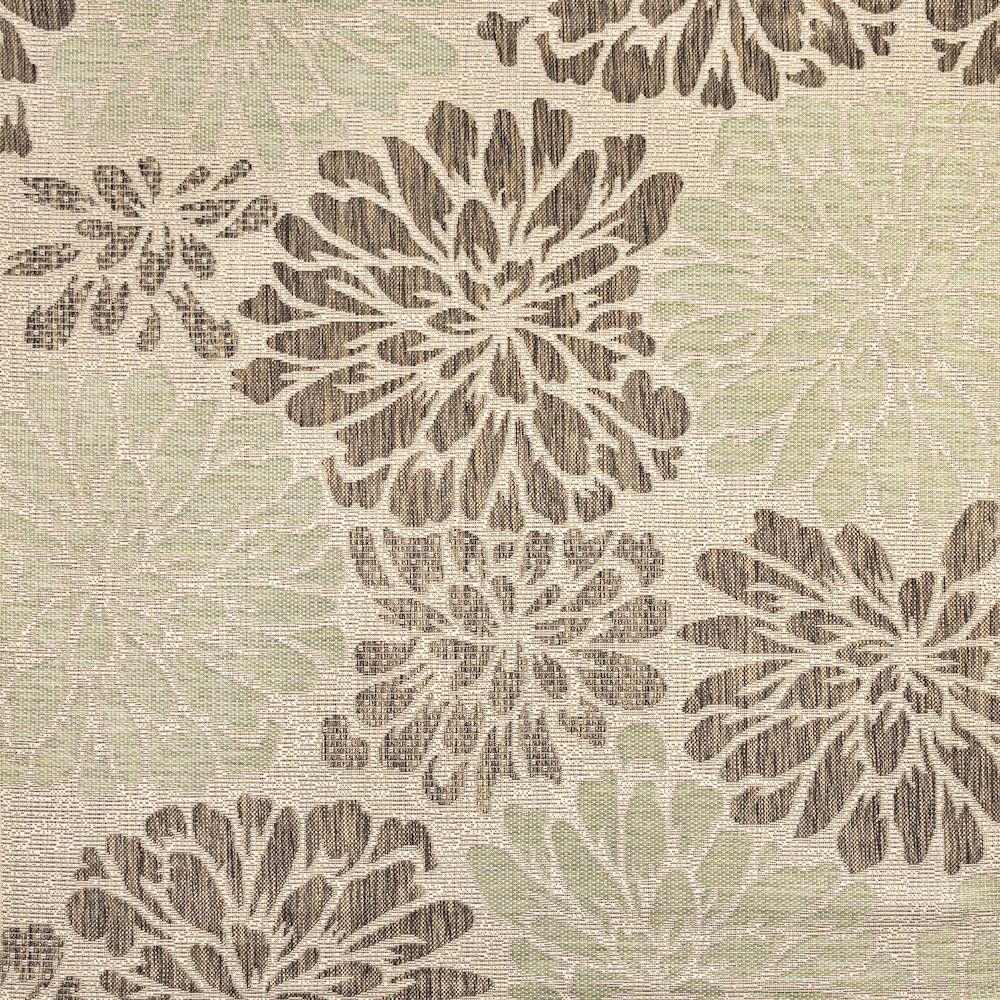 Zinnia Modern Floral Textured Weave Indoor/Outdoor Area Rug. Picture 1
