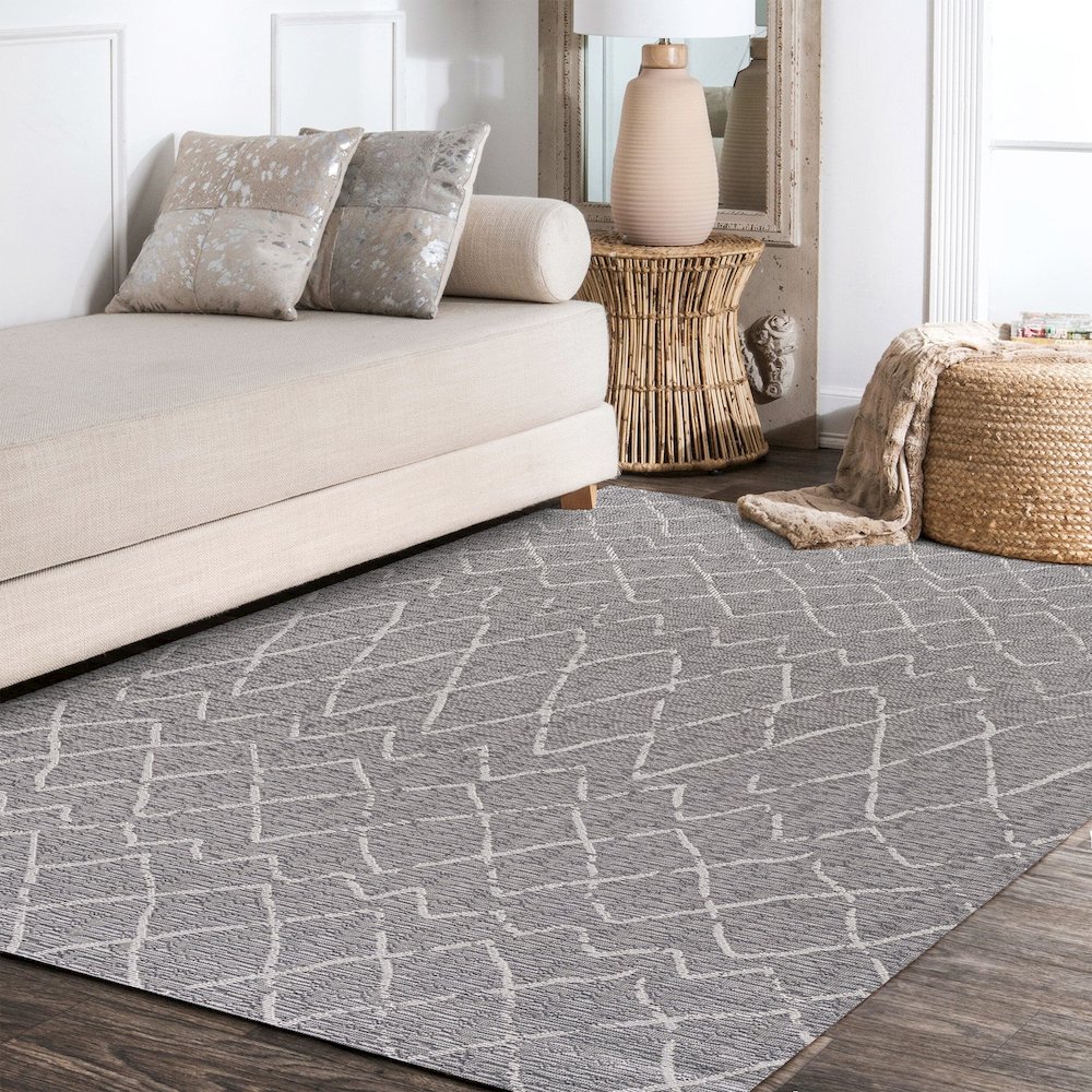 Madaba Moroccan Trellis Indoor/Outdoor Area Rug. Picture 14