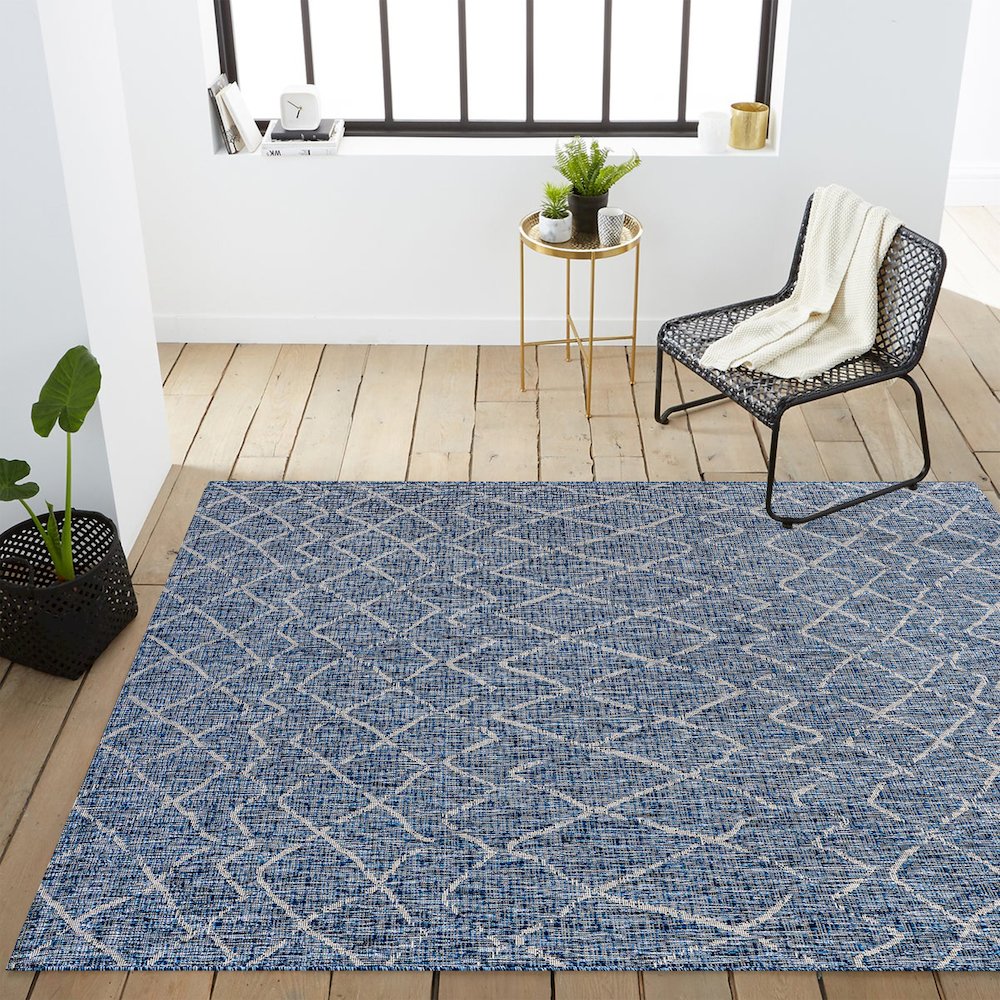 Madaba Moroccan Trellis Indoor/Outdoor Area Rug. Picture 14