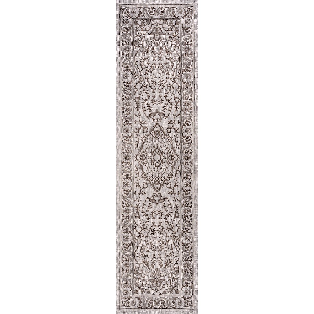 Jerash Ornate Medallion Indoor/Outdoor Area Rug. Picture 1