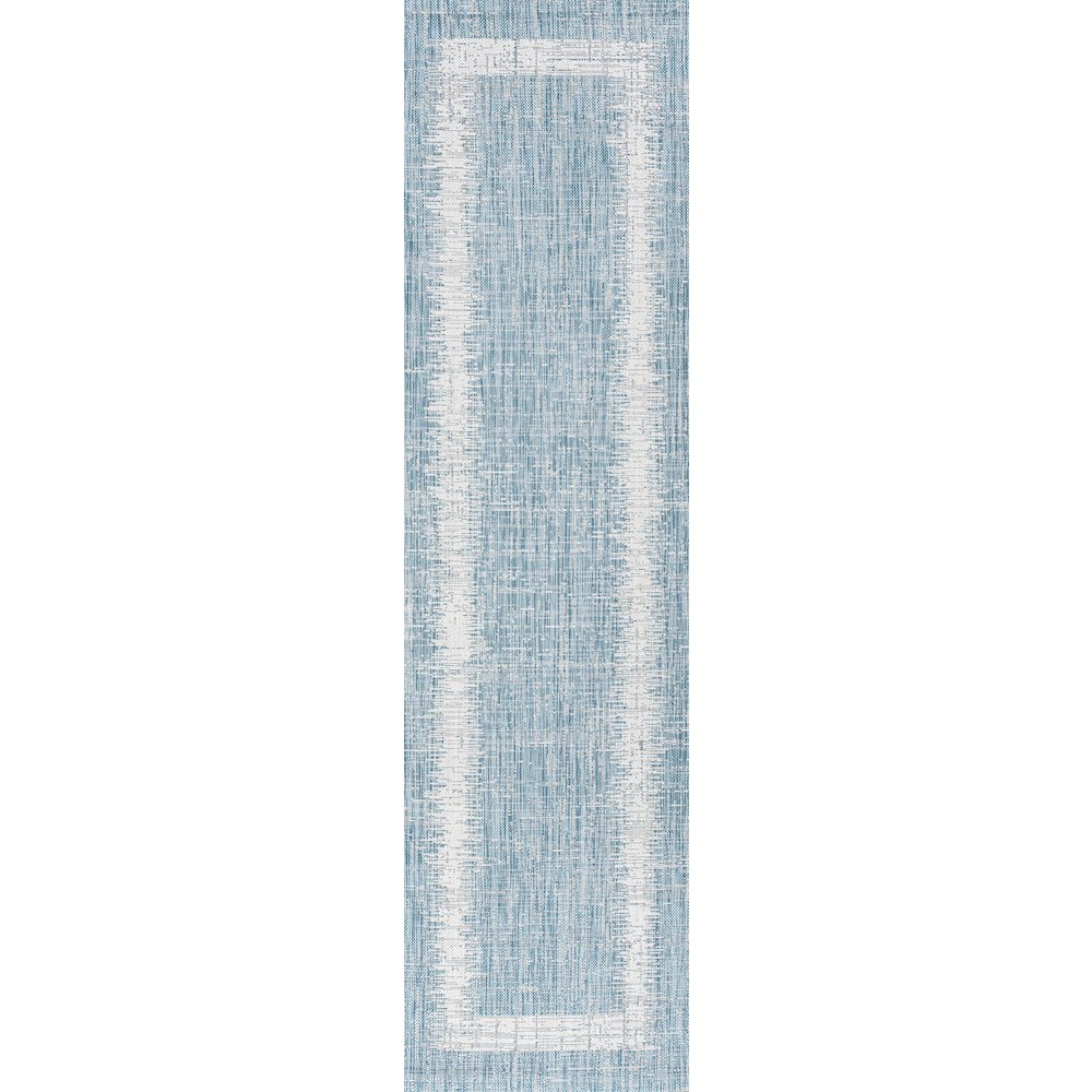 Scandi Minimalist Border Indoor/Outdoor Area Rug. Picture 1
