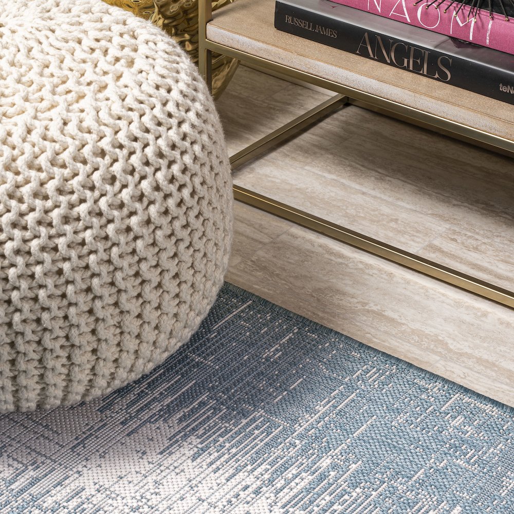 Scandi Minimalist Border Indoor/Outdoor Area Rug. Picture 5