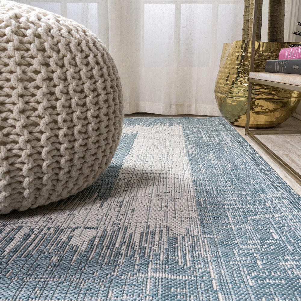 Scandi Minimalist Border Indoor/Outdoor Area Rug. Picture 7