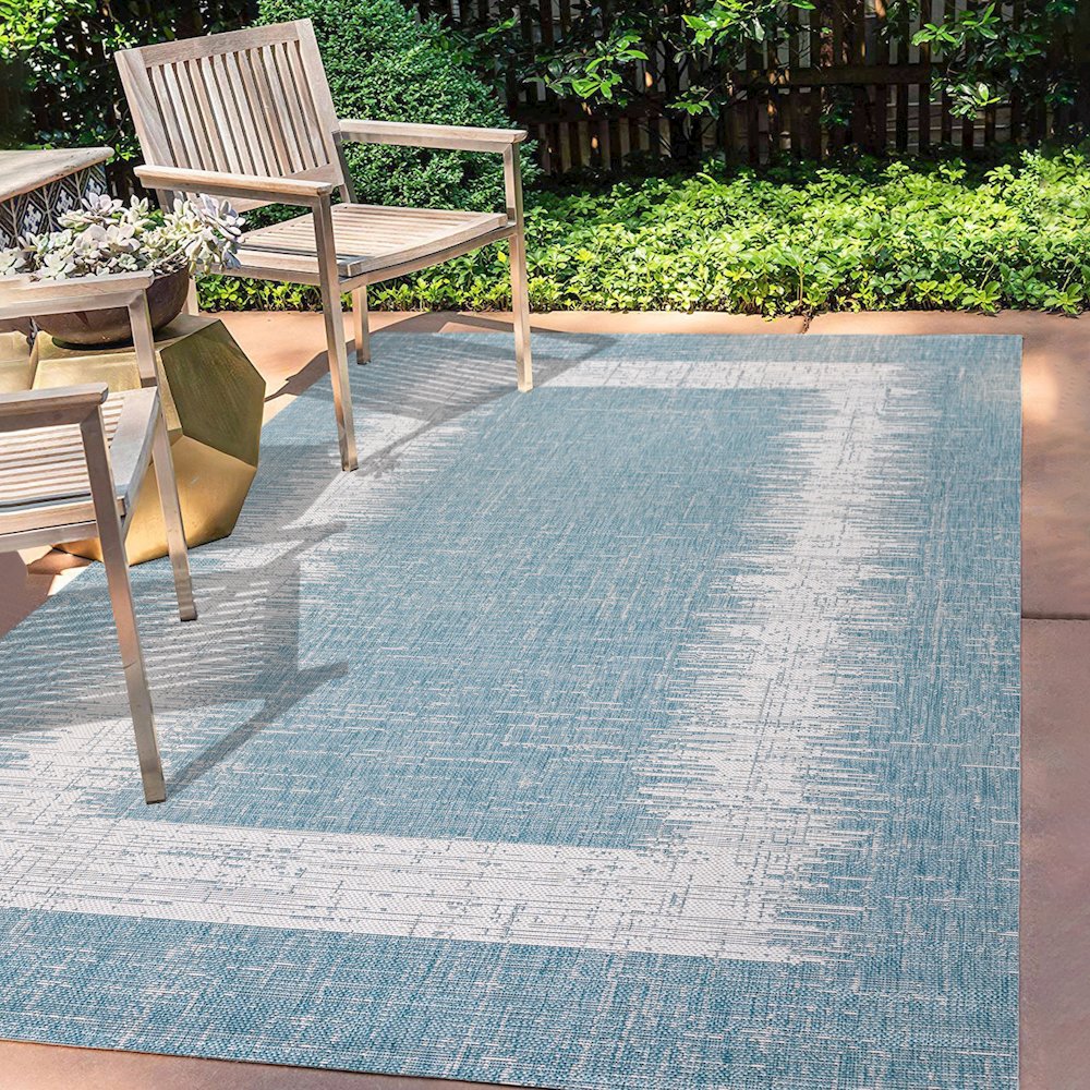 Scandi Minimalist Border Indoor/Outdoor Area Rug. Picture 5