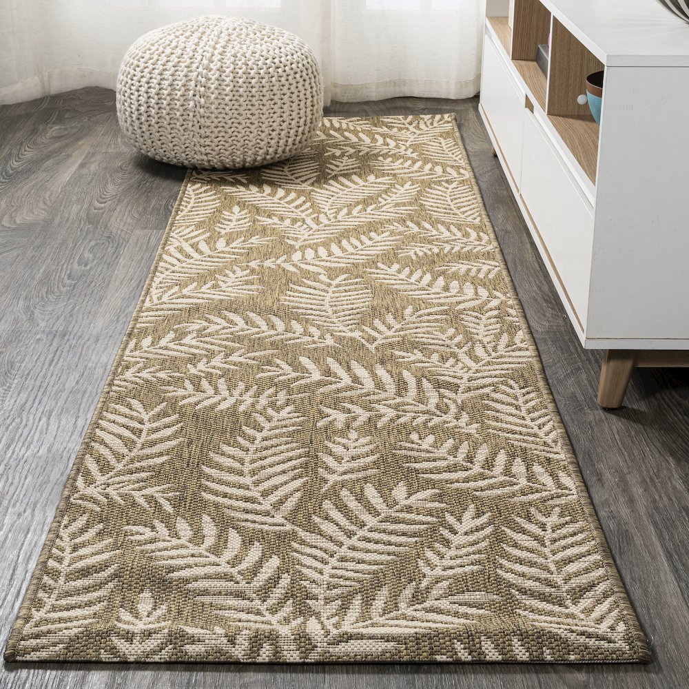 Nevis Palm Frond Indoor/Outdoor Area Rug. Picture 2