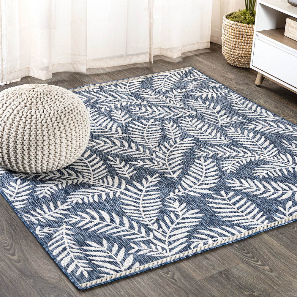 Nevis Palm Frond Indoor/Outdoor Area Rug. Picture 2