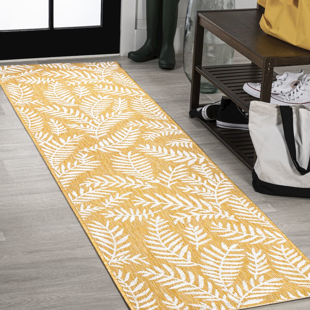 Nevis Palm Frond Indoor/Outdoor Area Rug. Picture 2
