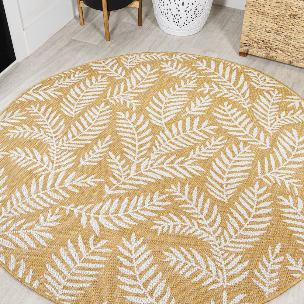 Nevis Palm Frond Indoor/Outdoor Area Rug. Picture 2
