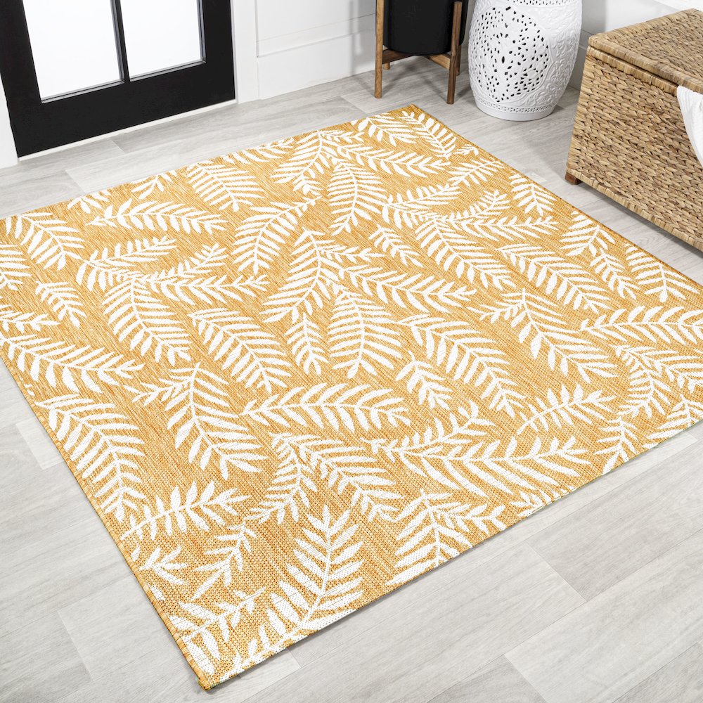 Nevis Palm Frond Indoor/Outdoor Area Rug. Picture 2