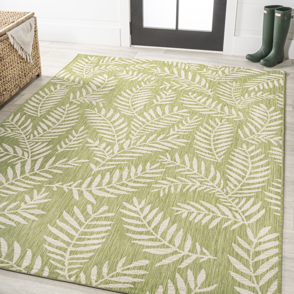 Nevis Palm Frond Indoor/Outdoor Area Rug. Picture 2
