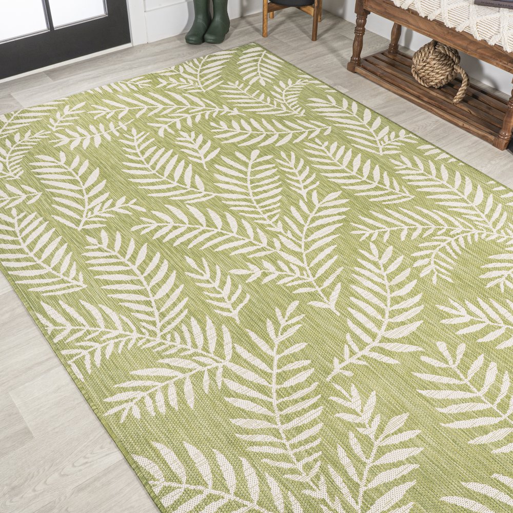 Nevis Palm Frond Indoor/Outdoor Area Rug. Picture 4