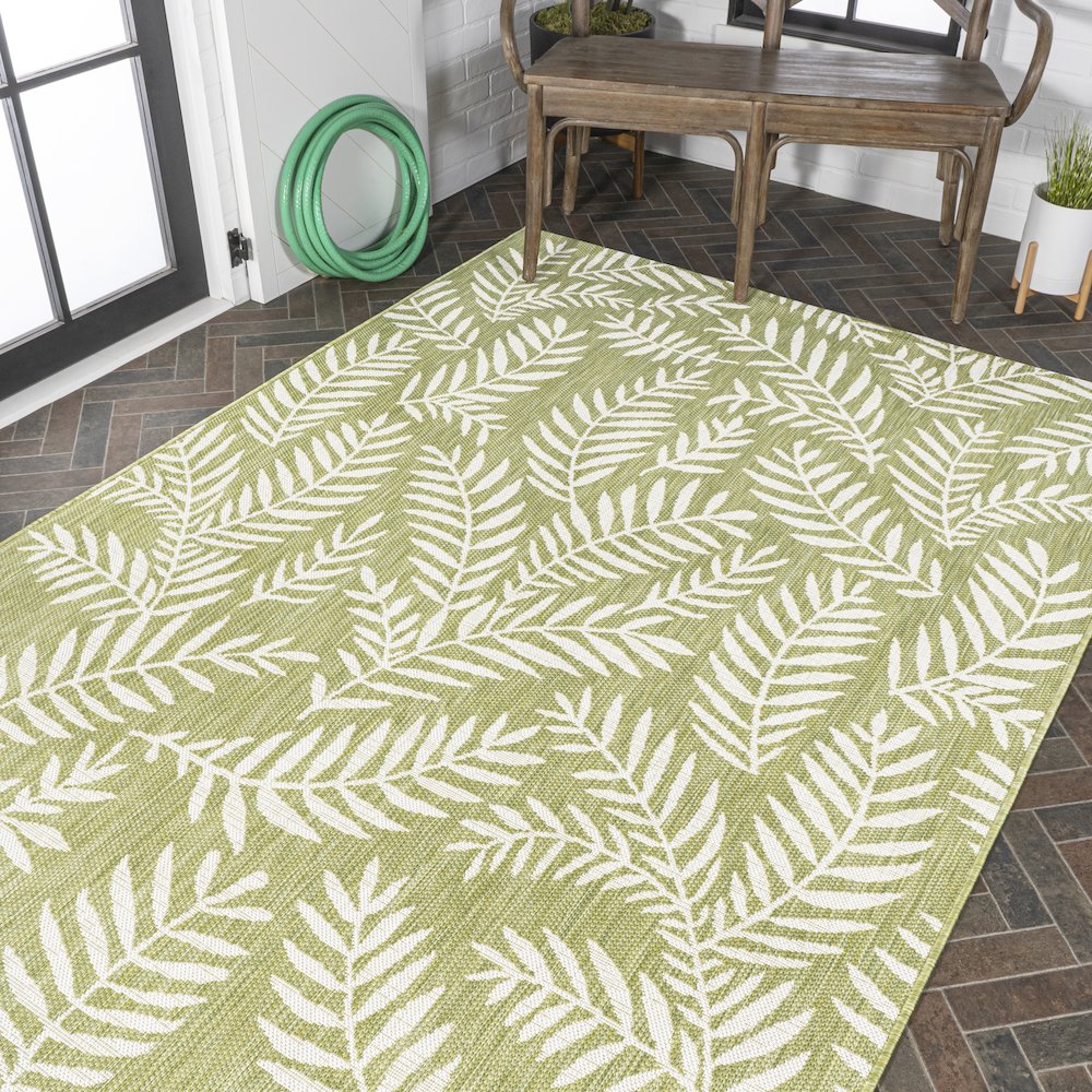 Nevis Palm Frond Indoor/Outdoor Area Rug. Picture 8