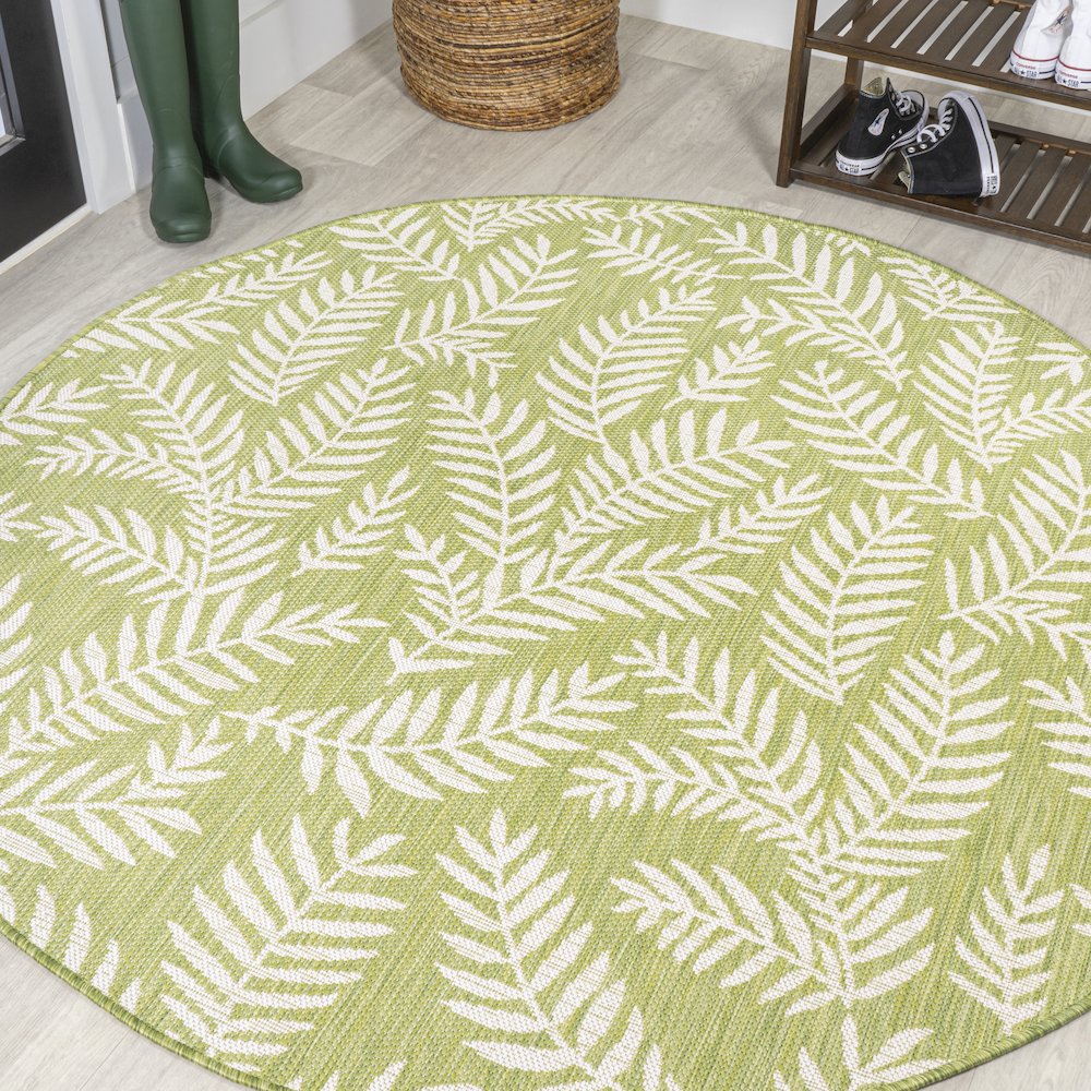 Nevis Palm Frond Indoor/Outdoor Area Rug. Picture 2
