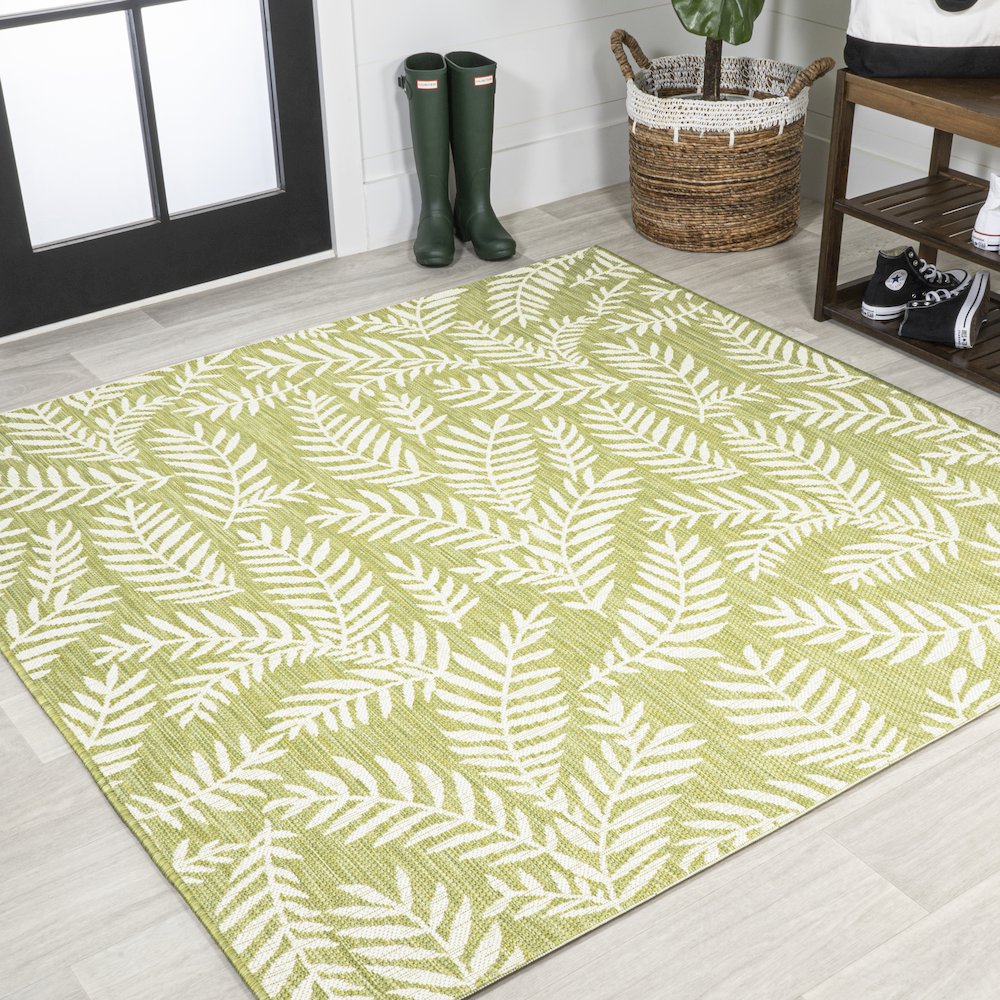 Nevis Palm Frond Indoor/Outdoor Area Rug. Picture 2