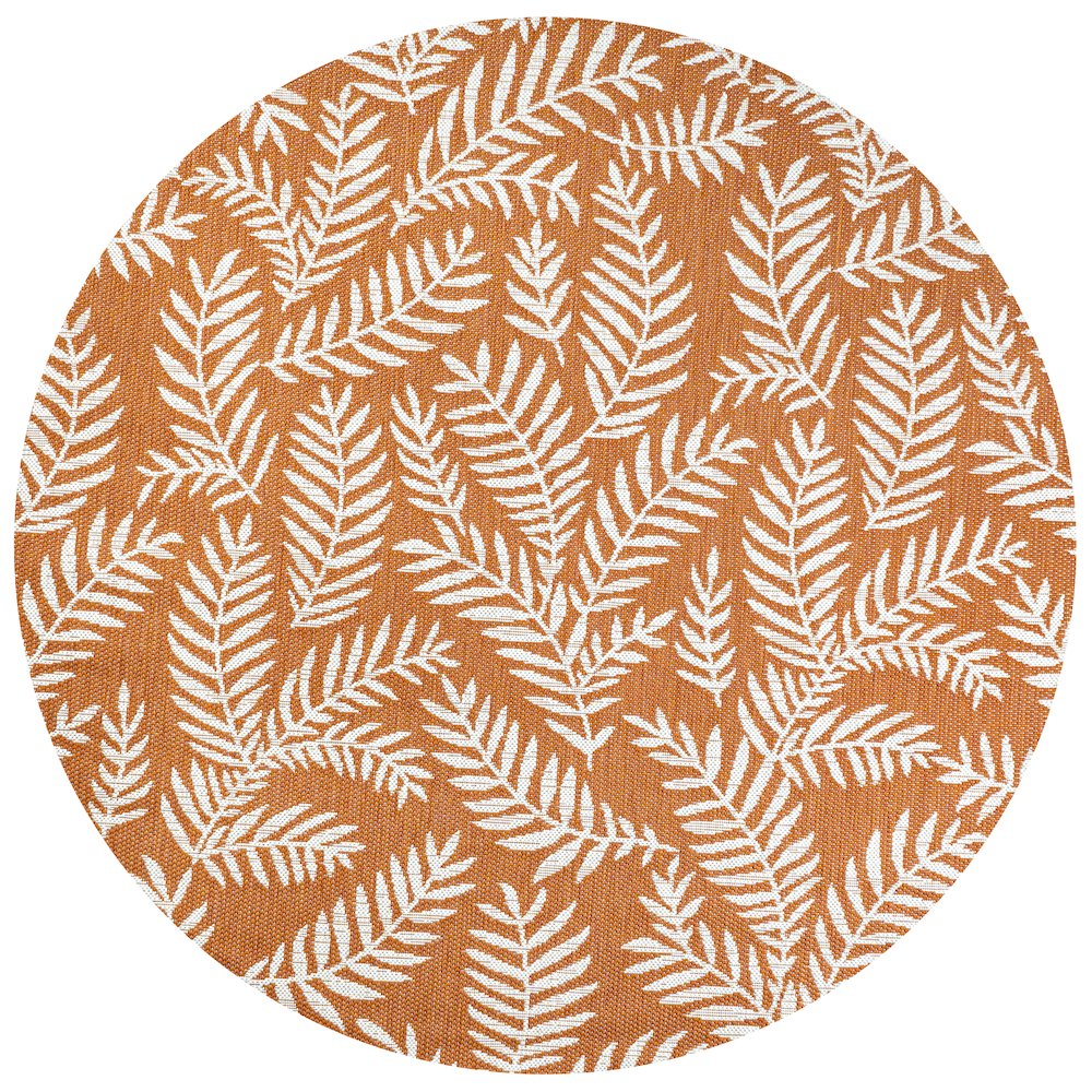 Nevis Palm Frond Indoor/Outdoor Area Rug. Picture 1