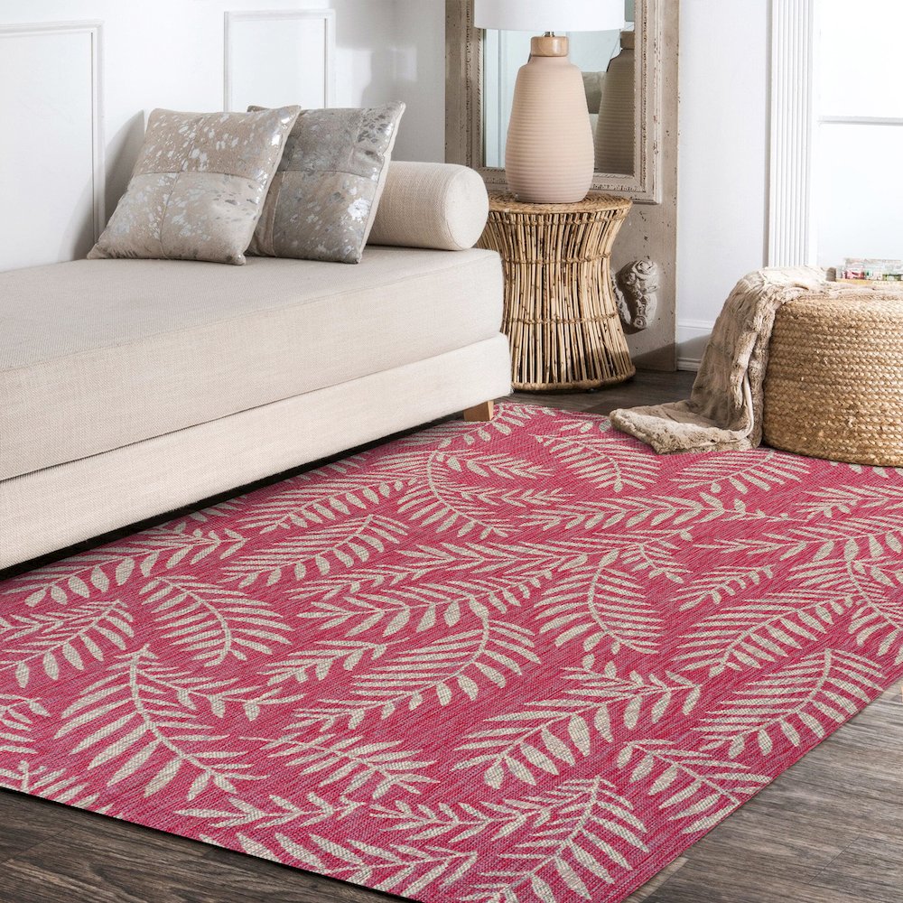 Nevis Palm Frond Indoor/Outdoor Area Rug. Picture 14