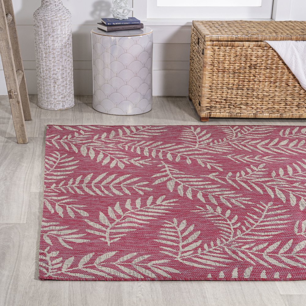 Nevis Palm Frond Indoor/Outdoor Area Rug. Picture 3