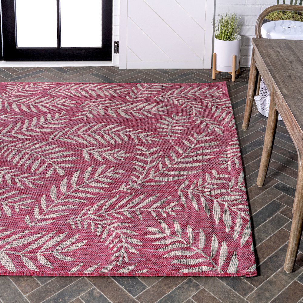 Nevis Palm Frond Indoor/Outdoor Area Rug. Picture 7