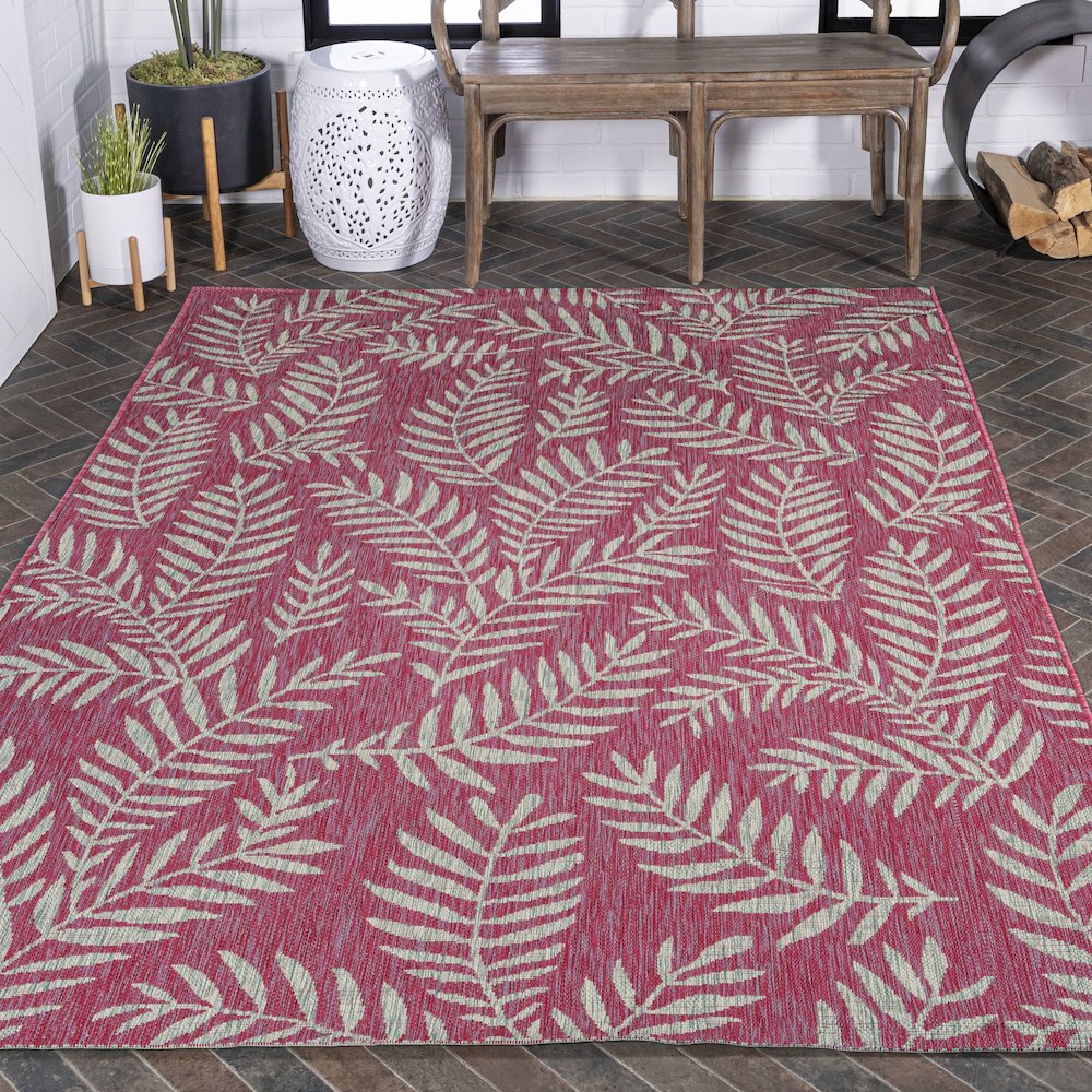 Nevis Palm Frond Indoor/Outdoor Area Rug. Picture 8