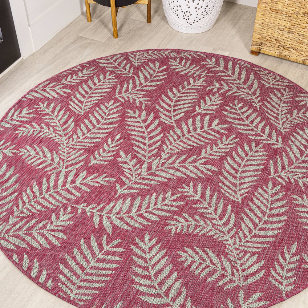 Nevis Palm Frond Indoor/Outdoor Area Rug. Picture 2