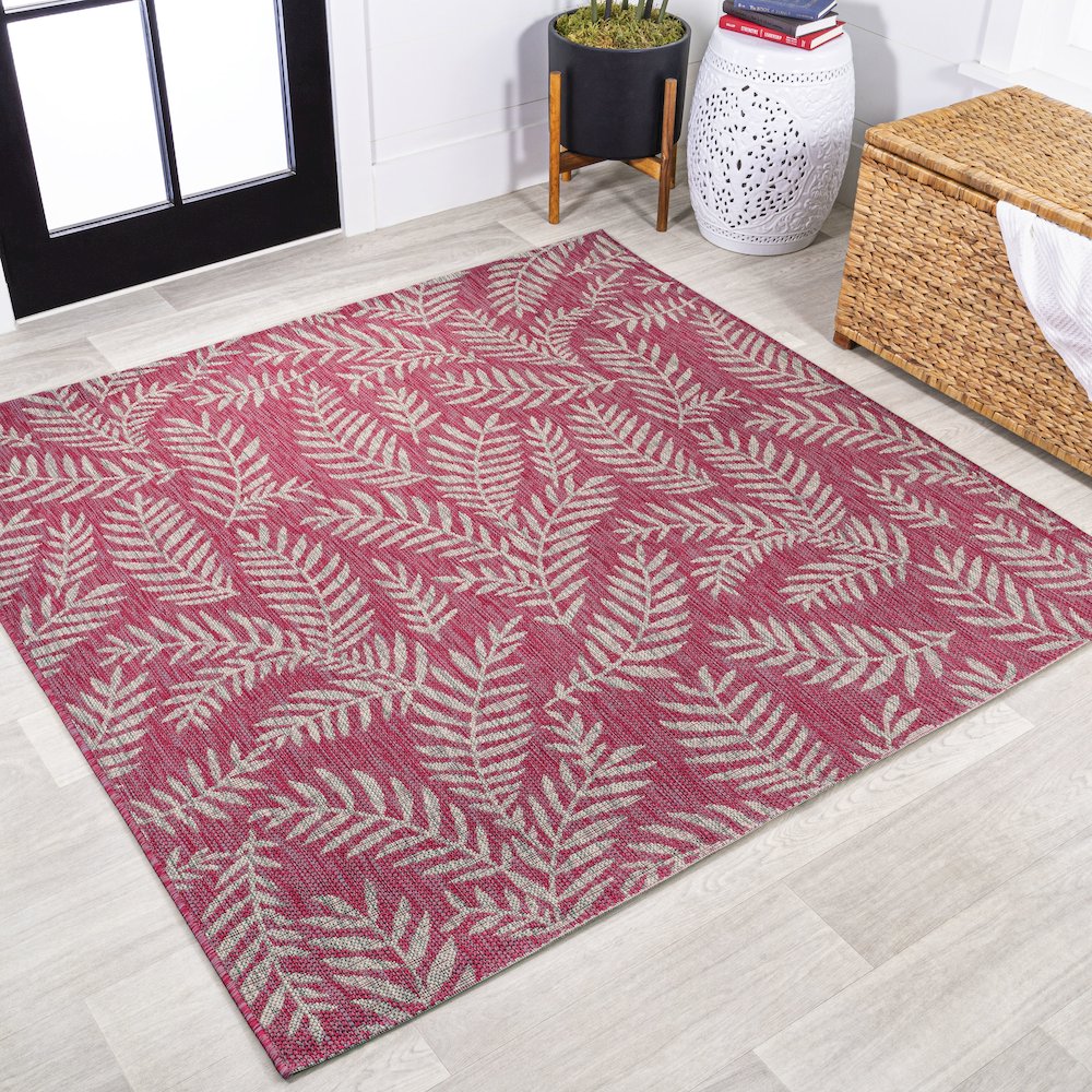 Nevis Palm Frond Indoor/Outdoor Area Rug. Picture 2